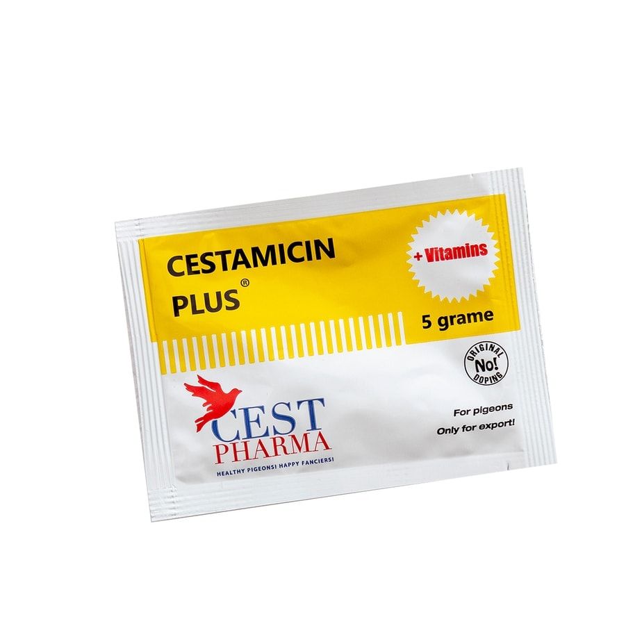 Adjuvant pentru pentru porumbei impotriva infectiilor bacteriene Cestamicin Plus, Cest Pharma