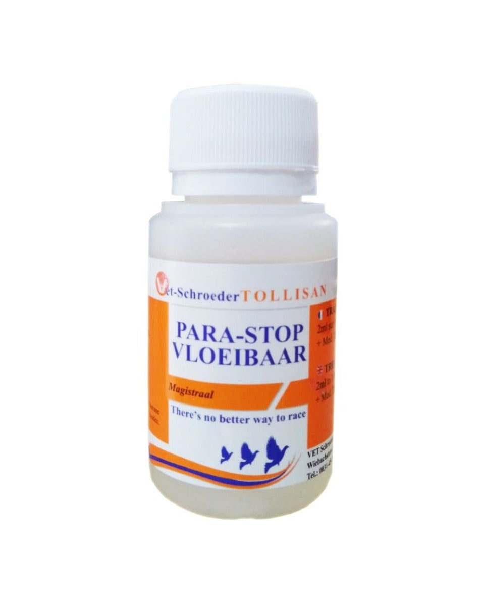 Adjuvant pentru porumbei impotriva infectiilor bacteriene Para-Stop Lichid (50 ml), Tollisan Vet-Schroeder