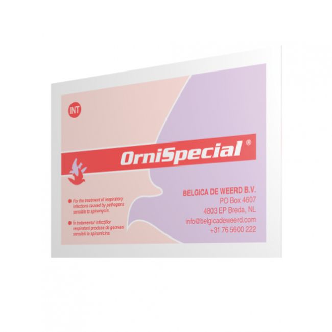Adjuvant pentru porumbei impotriva Ornitozei Ornispecial (5 g), Belgica De Weerd