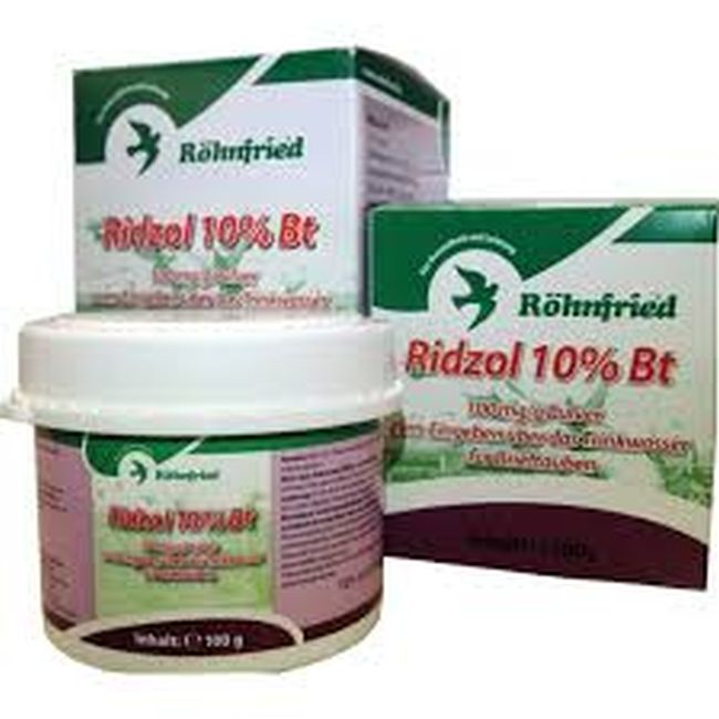 Adjuvant pentru porumbei impotriva Tricomonozei Ridzol 10% BT (250 g), Rohnfried