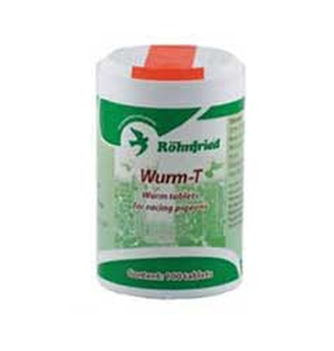 Adjuvant pentru porumbei impotriva viermilor intestinali Wurm - T (100 tablete), Rohnfried