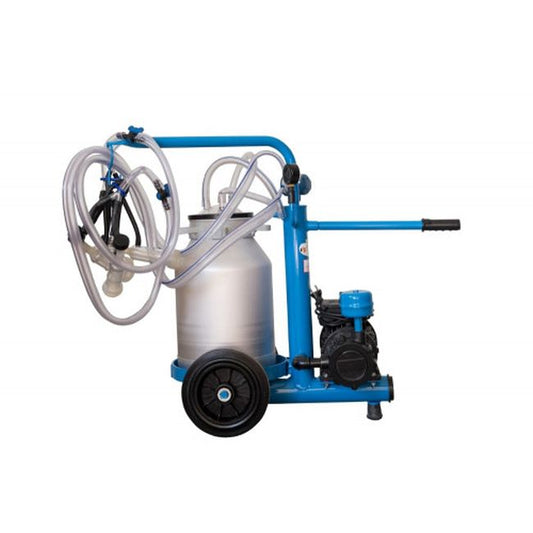 Aparat muls ovine si caprine Blue cu 1 post si 1 bidon aluminiu (25 l), EMT