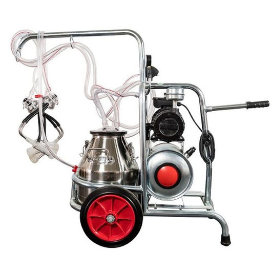 Aparat muls ovine si caprine cu 2 posturi si 1 bidon inox (30 l), EMT