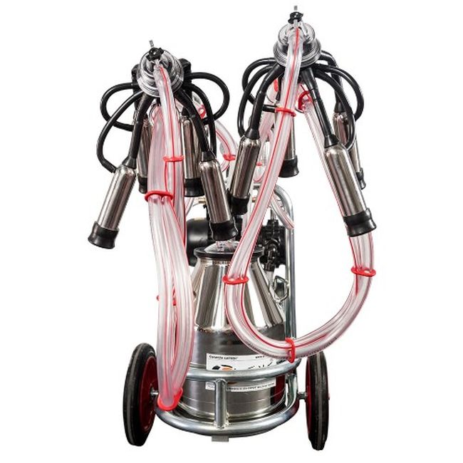 Aparat muls vaci cu 2 posturi si 1 bidon inox (30 l), EMT