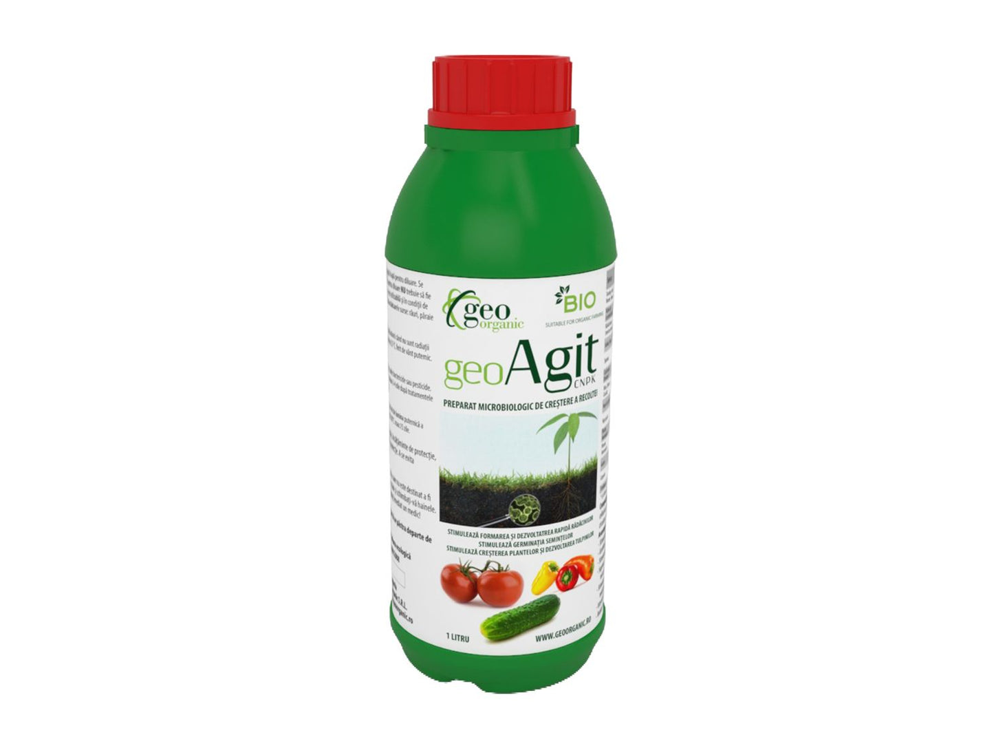 Biostimulator pentru germinare rapida si rasarire uniforma GeoAgit CNPK-1 (1 l), GeoOrganic