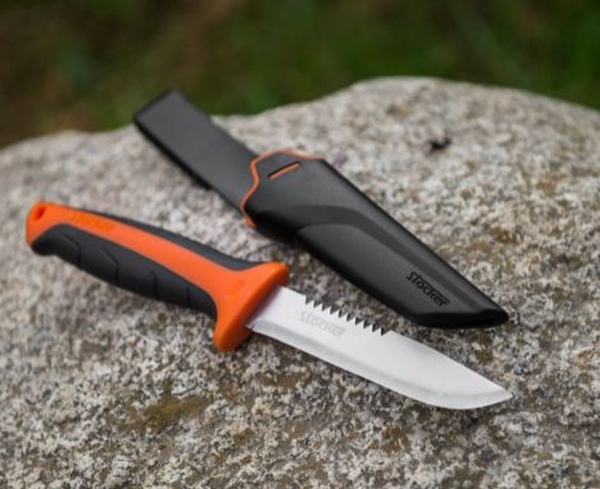 Cutit de vanatoare cu teaca XL, Stocker 746