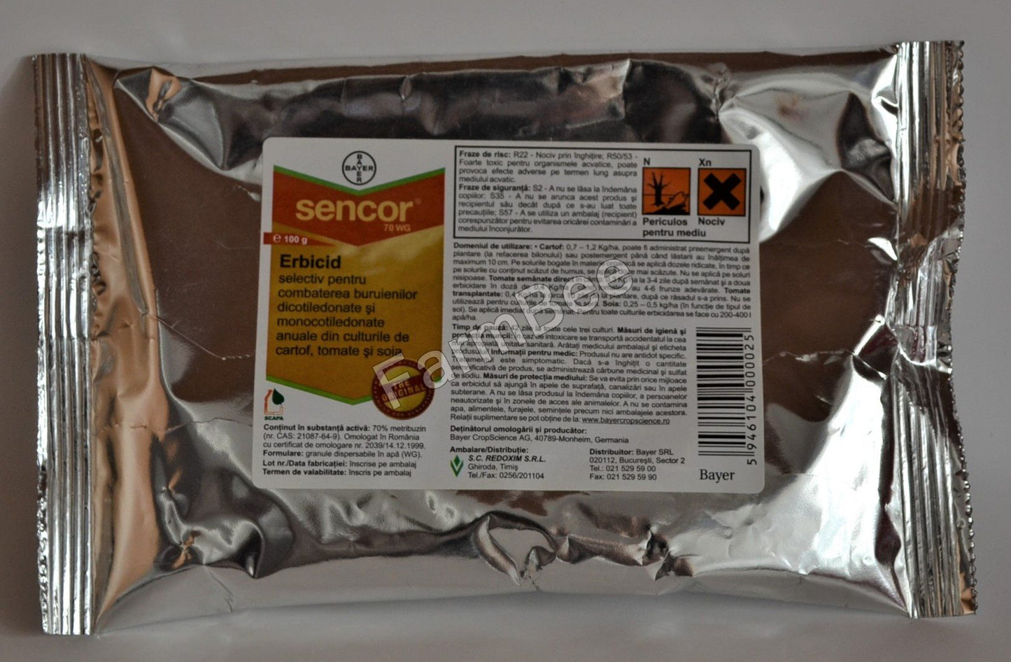 Erbicid Sencor 70 WG (100 g), Bayer CropScience