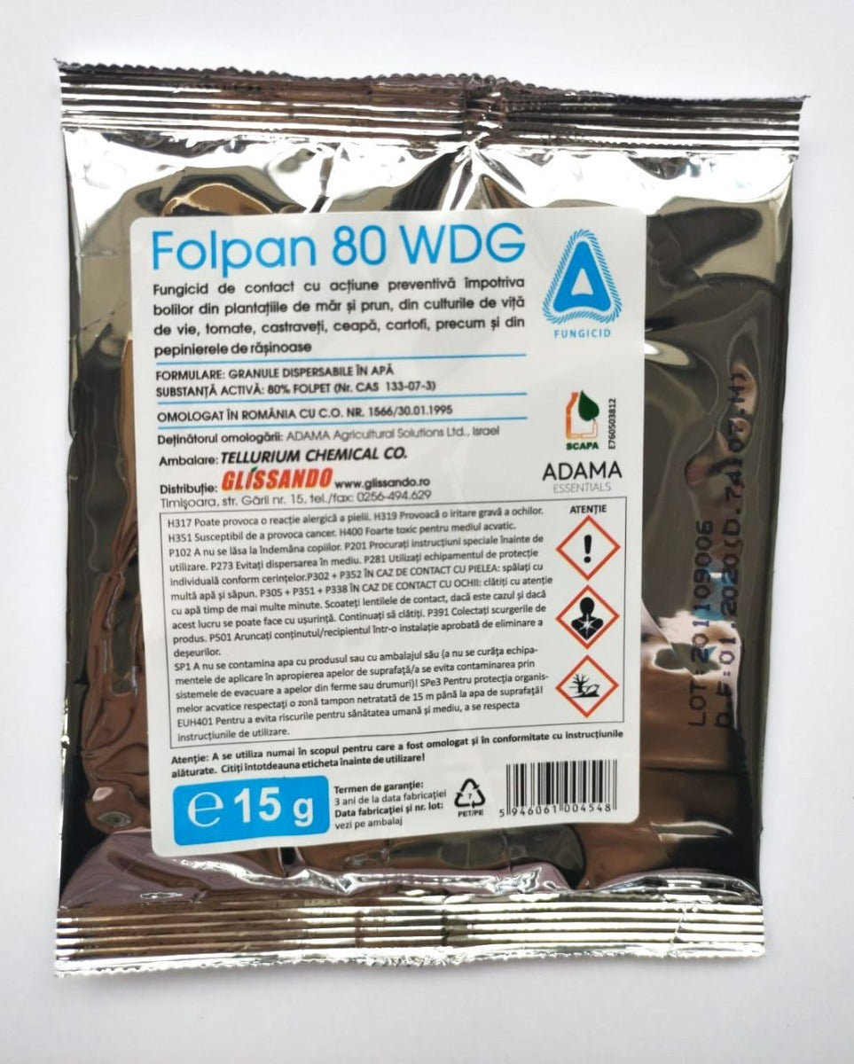 Fungicid Folpan 80 WDG (15 g), Adama