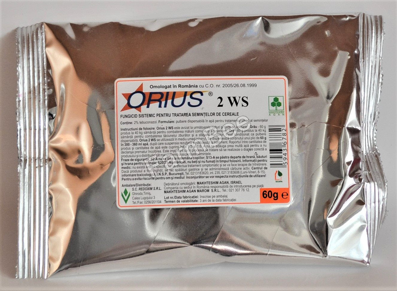 Fungicid Orius ST 2 WS (60 g), Makhteshim Agan