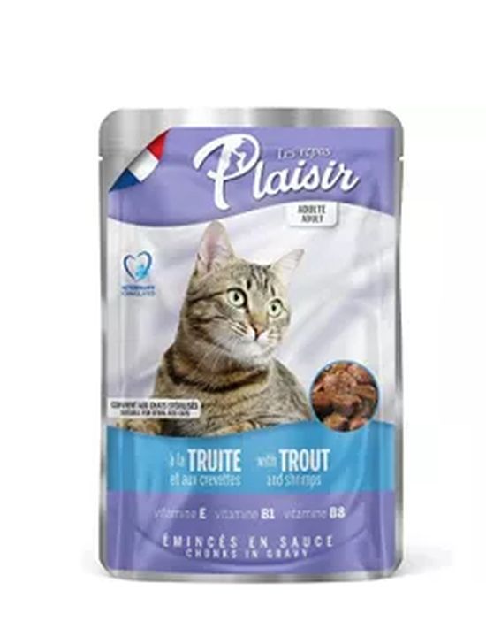 Hrana umeda pentru pisici Sterile (100 g), Plaisir
