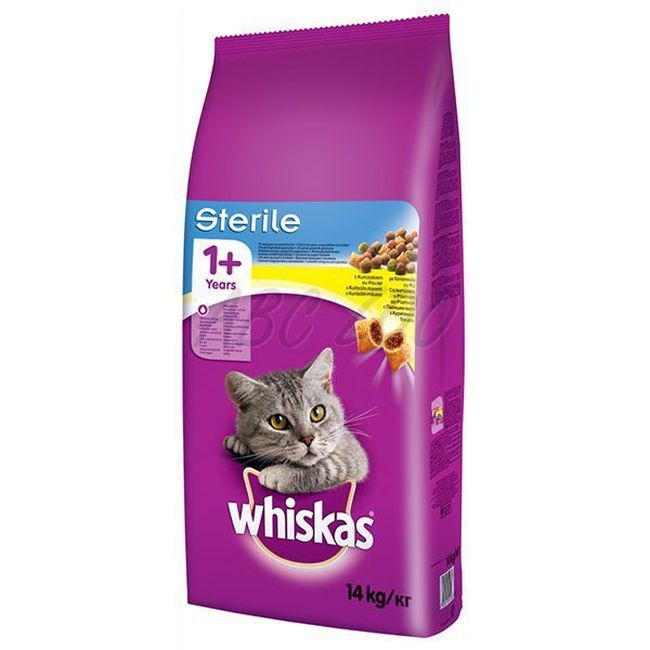 Hrana uscata pentru pisici sterilizate - pui (14 kg), Whiskas