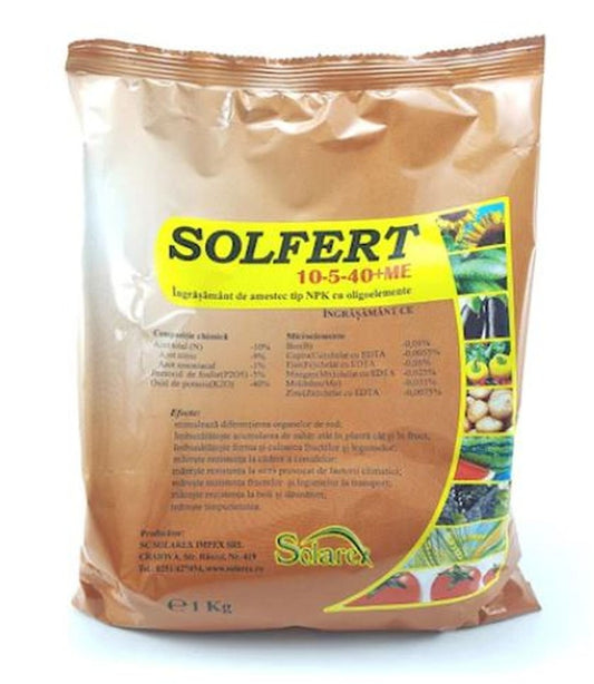 Ingrasamant foliar SolFert 10-5-40+Me, Solarex