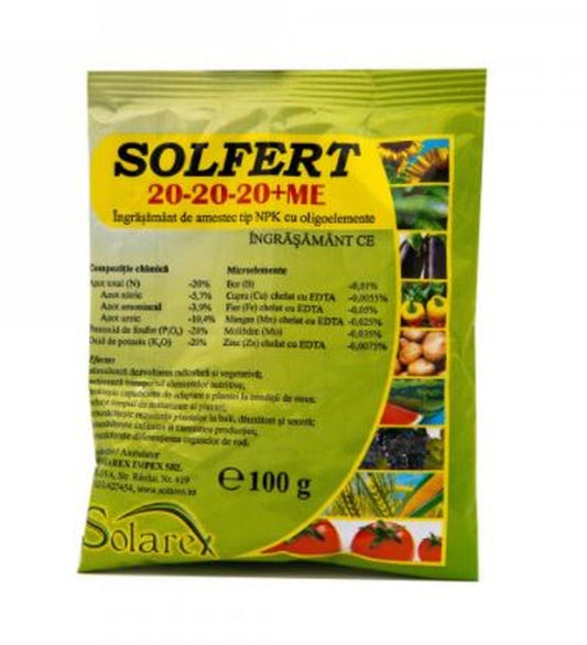 Ingrasamant foliar SolFert 20-20-20+Me, Solarex