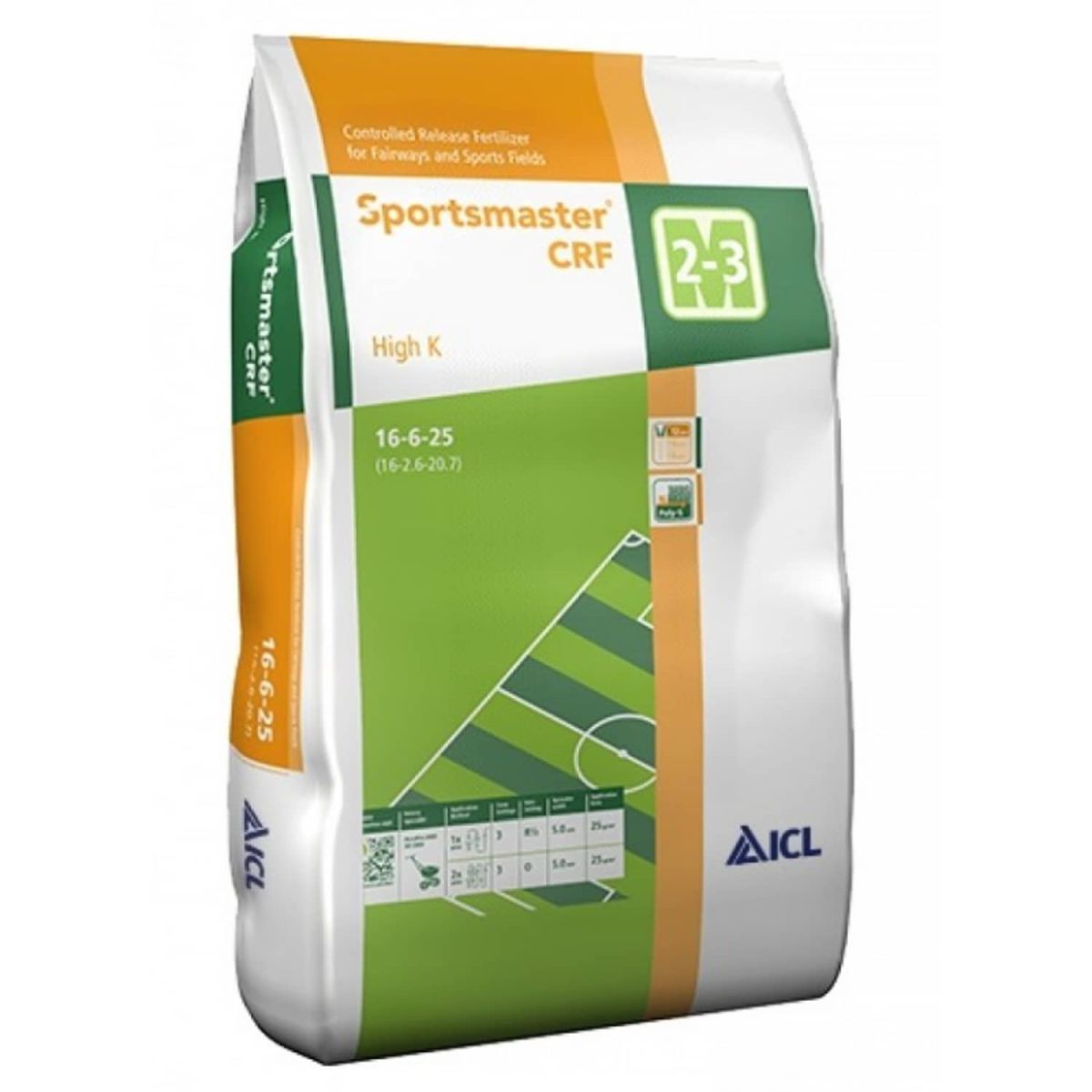 Ingrasamant gazon Sportmaster High K 16+06+25 (25 kg), ICL