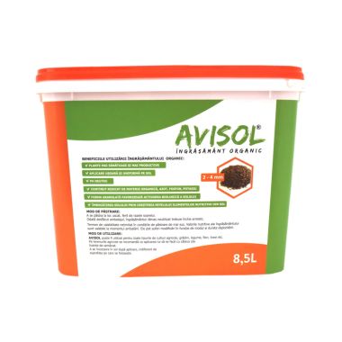 Ingrasamant organic universal, granulatie 2-4 mm (8.5 l), Avisol
