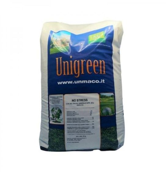 Ingrasamant organo-mineral pentru gazon Unigreen Antistres 8-5-18 (25 kg), Unmaco