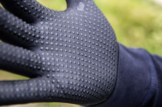 Manusi de gradina Bamboo verde cu negru, Stocker