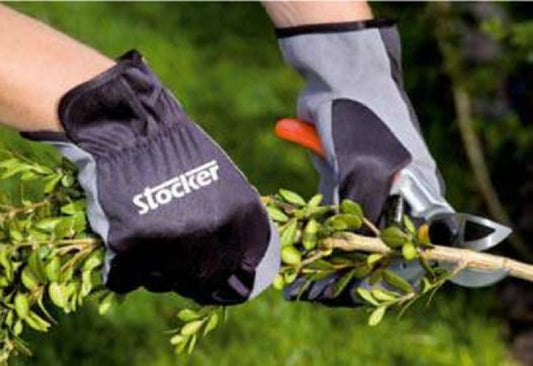 Manusi de gradina insertii piele sintetica 10/L, Stocker 23082