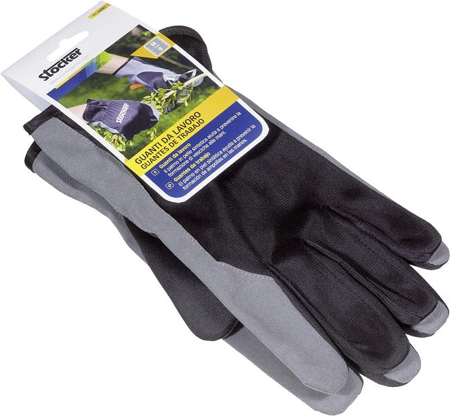 Manusi de gradina insertii piele sintetica 9/M, Stocker 23081