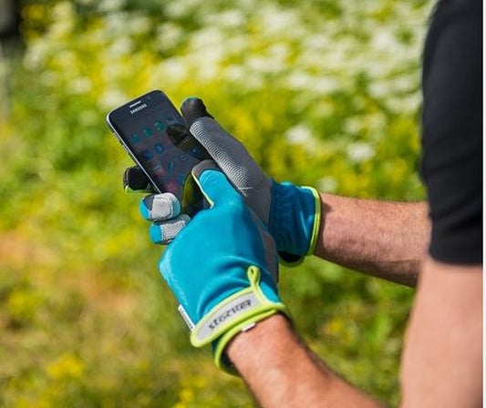 Manusi de gradina Touchscreen albastru deschis, Stocker