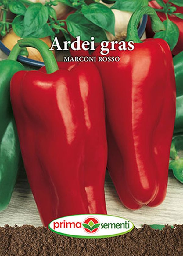 Seminte ardei gras Marconi Rosso (1 g), Prima Sementi