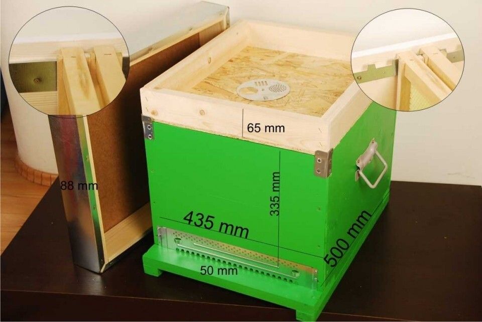 Stup din lemn Cubobox - 10 rame 1/1, Apis