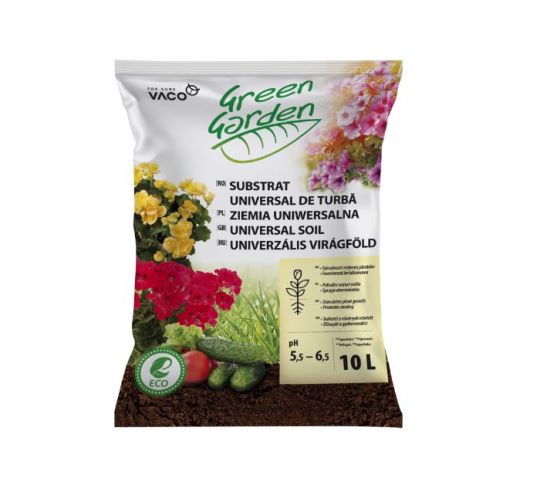 Substrat universal de turba Green Garden (10 l), Vaco