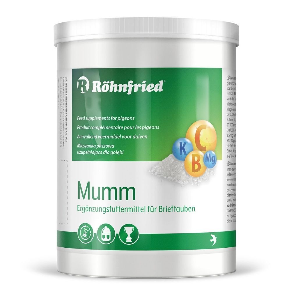 Supliment nutritiv pentru porumbei Mumm (400 g), Rohnfried
