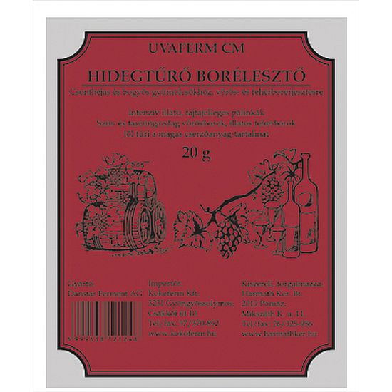 Drojdie rezistenta la rece pentru vin Uvaferm CM (20 g)