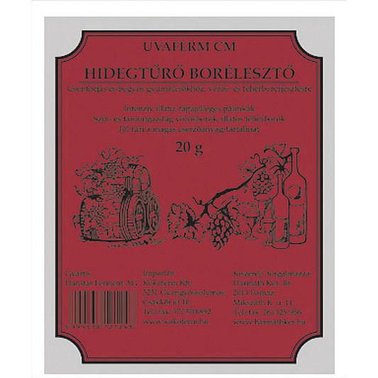 Drojdie rezistenta la rece pentru vin Uvaferm CM (20 g)