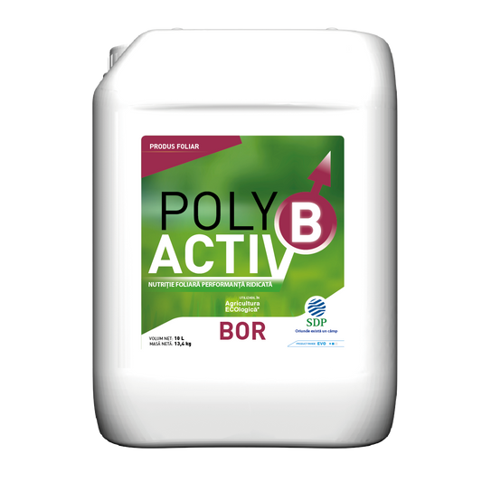 Ingrasamant foliar cu bor 15 %  Polyactiv B (10 l) , SDP