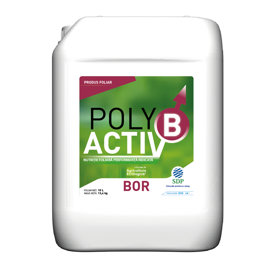 Ingrasamant foliar cu bor 15 %  Polyactiv B (10 l) , SDP
