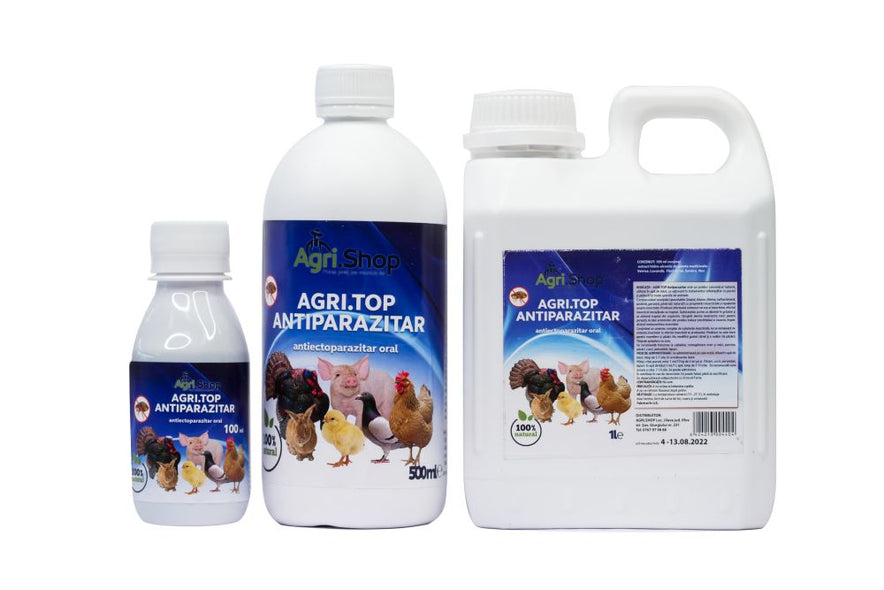 Adjuvant impotriva purecilor si paduchilor la pasari si animale Agri.Top Antiparazitar extern (1 l), Agri.Shop