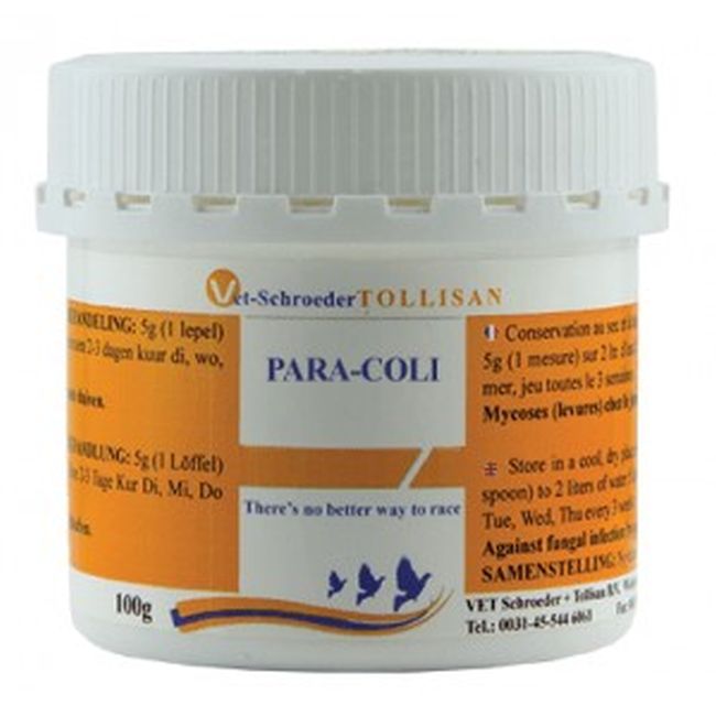 Adjuvant pentru porumbei impotriva Salmonelozei Para-Coli (100 g), Tollisan Vet-Schroeder