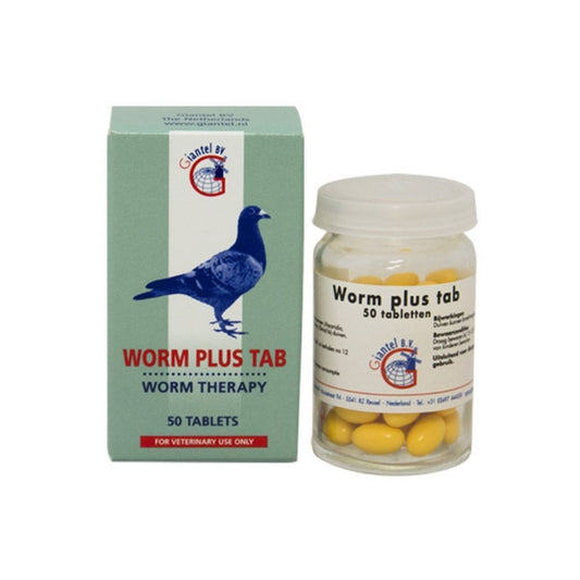 Adjuvant pentru porumbei impotriva viermilor intestinali Worm Plus (50 tablete), Giantel B.V