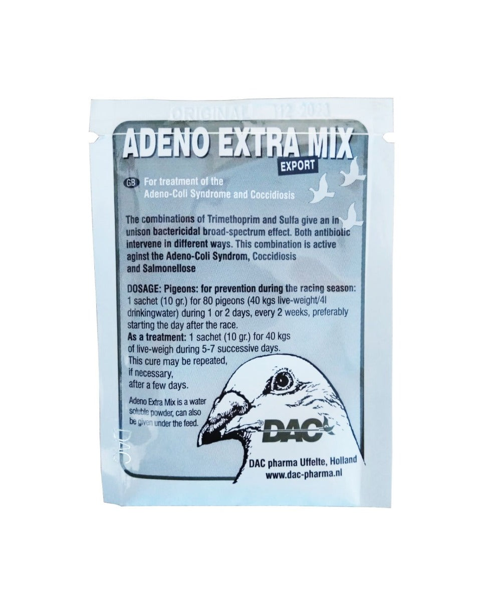 Adjuvant veterinar pentru porumbei Adeno Extra Mix (10 g), Dac