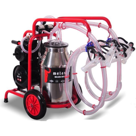 Aparat muls ovine Melasty cu 4 posturi si 1 bidon inox (30 l), EMT