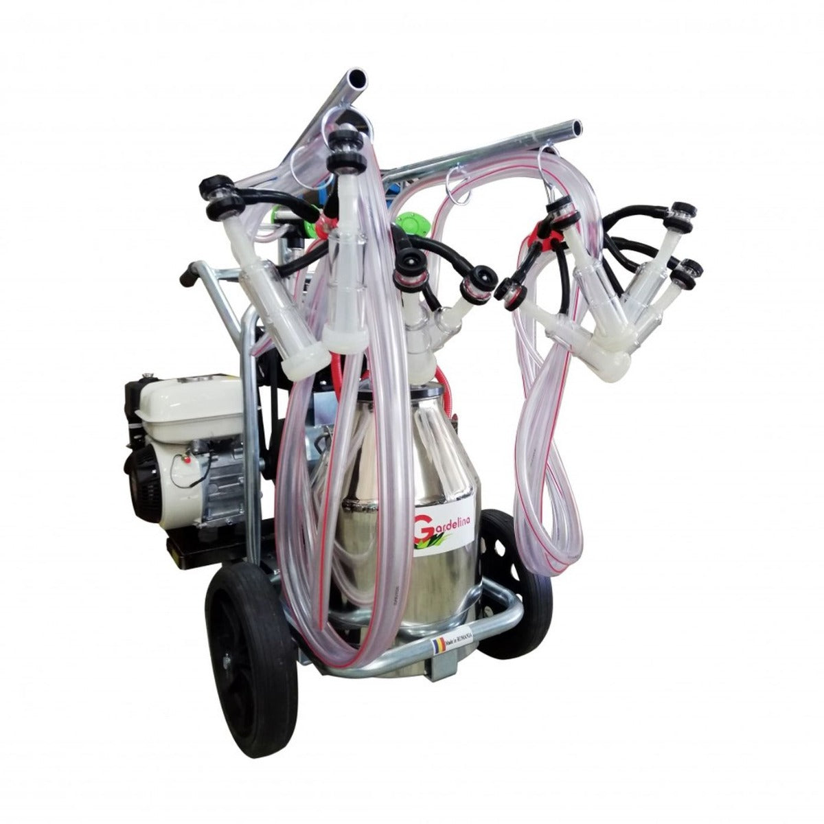 Aparat muls ovine si caprine 230 inox PS 30 l + motor Honda 5.5 CP, Gardelina