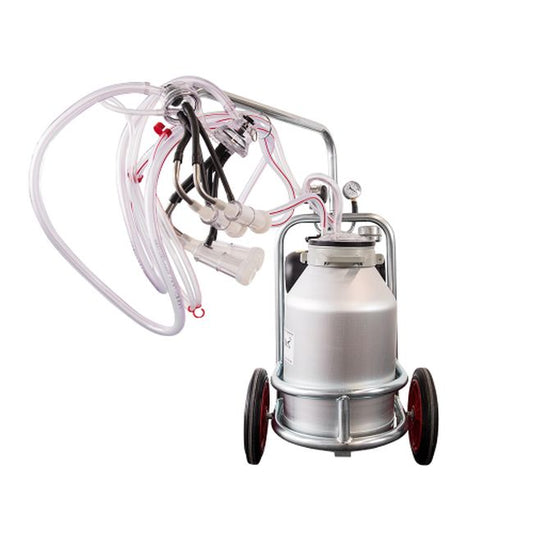 Aparat muls ovine si caprine cu 2 posturi si 1 bidon aluminiu (30 l), EMT