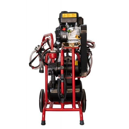 Aparat muls ovine si caprine cu motor termic Melasty cu 2 posturi si 1 bidon aluminiu (40 l), EMT