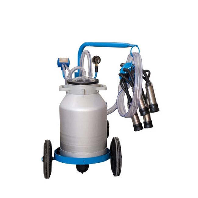 Aparat muls vaci Blue cu 1 post si 1 bidon aluminiu (20 l), EMT