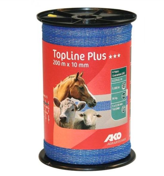 Banda Topline 200 m 10 mm gard electric , Ako W