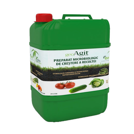 Biostimultor pentru germinare rapida si rasarire uniforma GeoAgit CNPK-1 (20 l), GeoOrganic