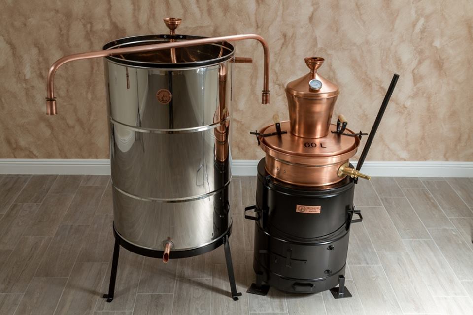 Cazan pentru tuica Basculant cu amestecator (60 l), Destilatori