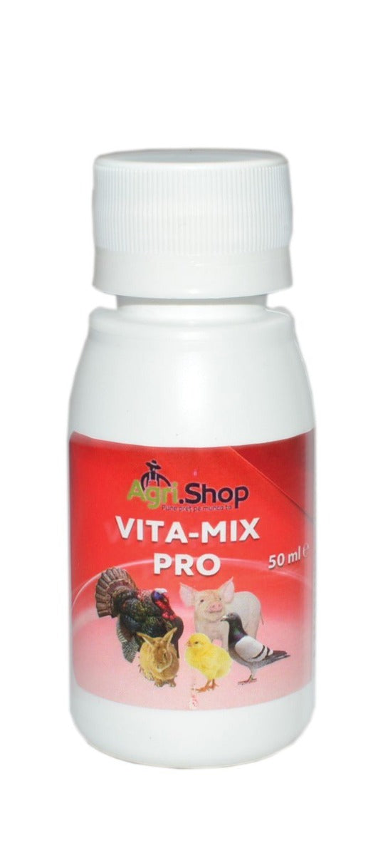 Supliment Complex polivitaminic cu minerale pentru pasari, animale si porumbei Vita Mix Pro, Agri.Shop