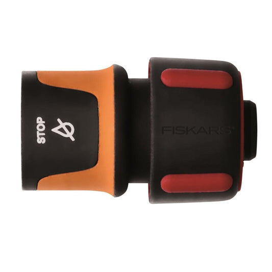 Conector furtun de gradina AquaSTOP 19mm (3/4''), Fiskars 1027081 