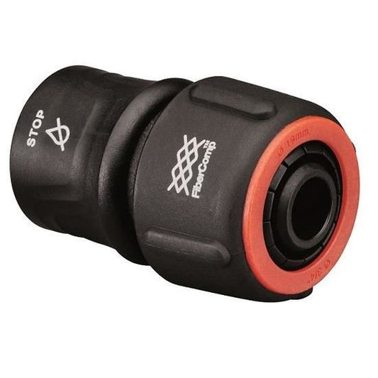Conector furtun de gradina AquaSTOP FiberComp 19mm (3/4’’), Friskars 1054790 