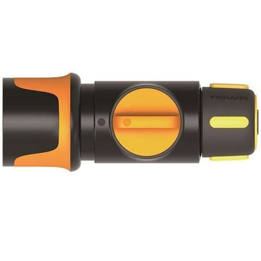Conector ON/ OFF furtun de gradina 9 mm (3/8''), Fiskars 1027085 