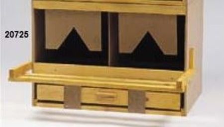 Cuibar inferior 2 locuri din lemn pentru gaini 20725, Heka