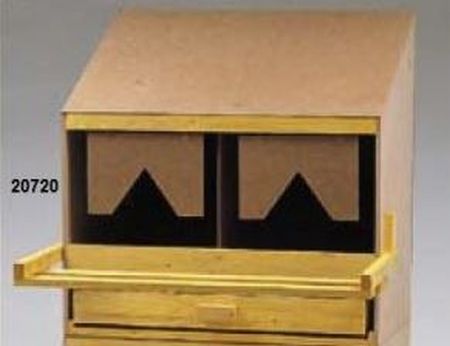 Cuibar superior 2 locuri din lemn pentru gaini 20720, Heka